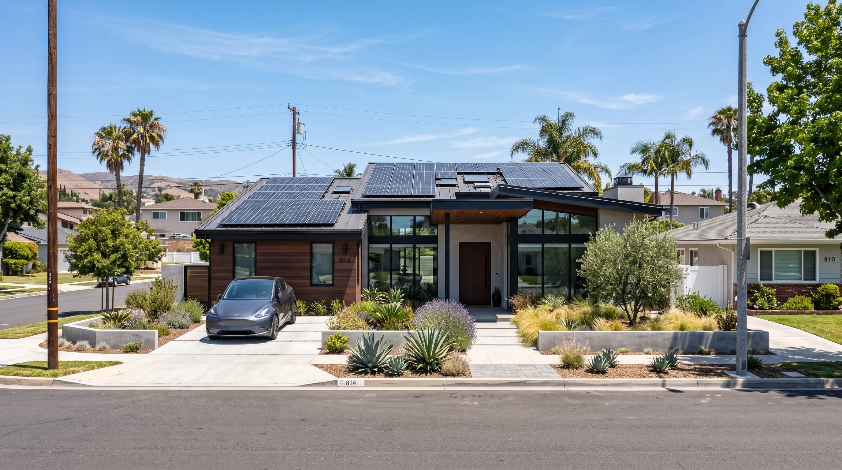 Solar installation in Fullerton