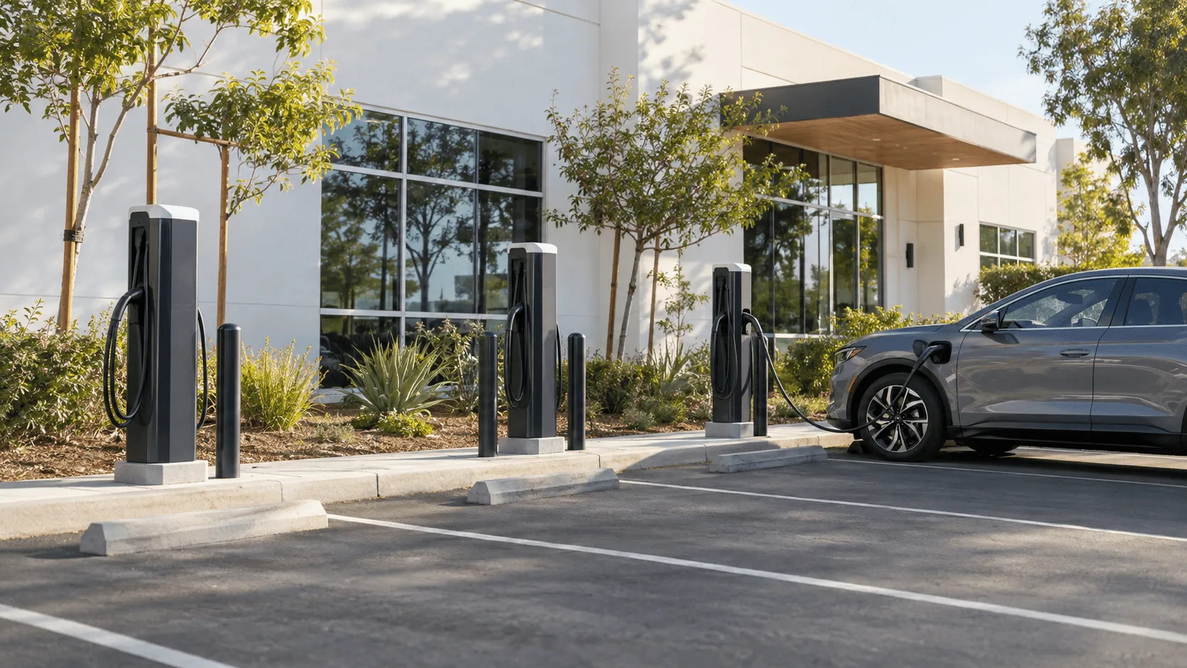 Workplace EV charging installation