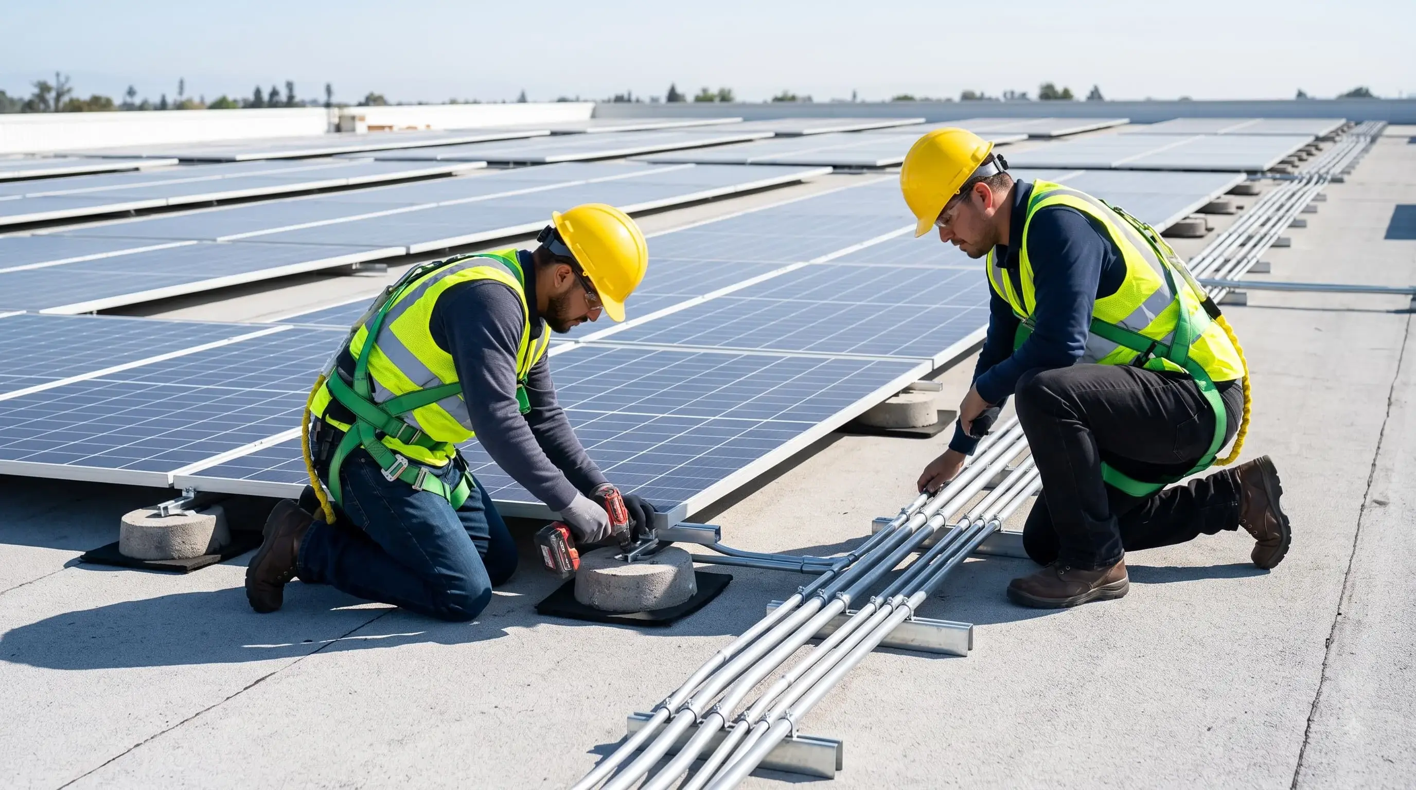 New construction electrical and solar installation
